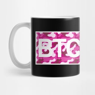 Bitcoin Pink Camo Inside Mug